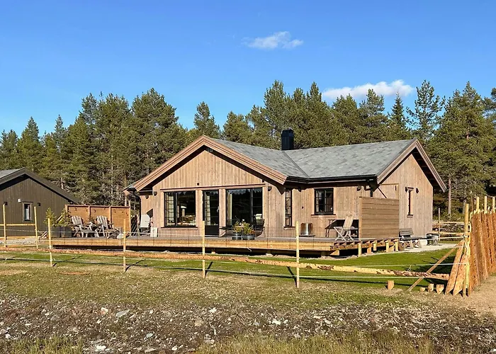 Cozy Modern Mountain At Kvamsfjellet 펜션 *